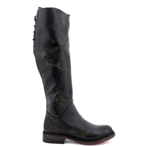 BED STU Manchester tall equestrian style boot Black Hand Wash Size 8.5 NIB - Picture 1 of 11